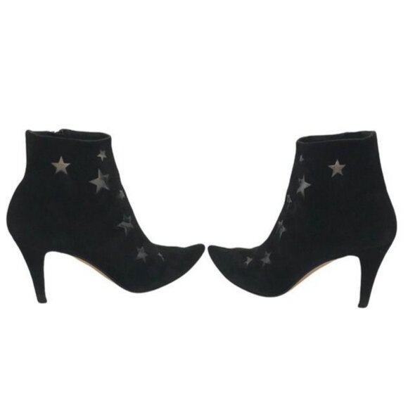 $895 TAMARA MELLON Jimmy Choo Astrid Star 3" Heel Ankle Boots 5 Suede Booties - Picture 4 of 10